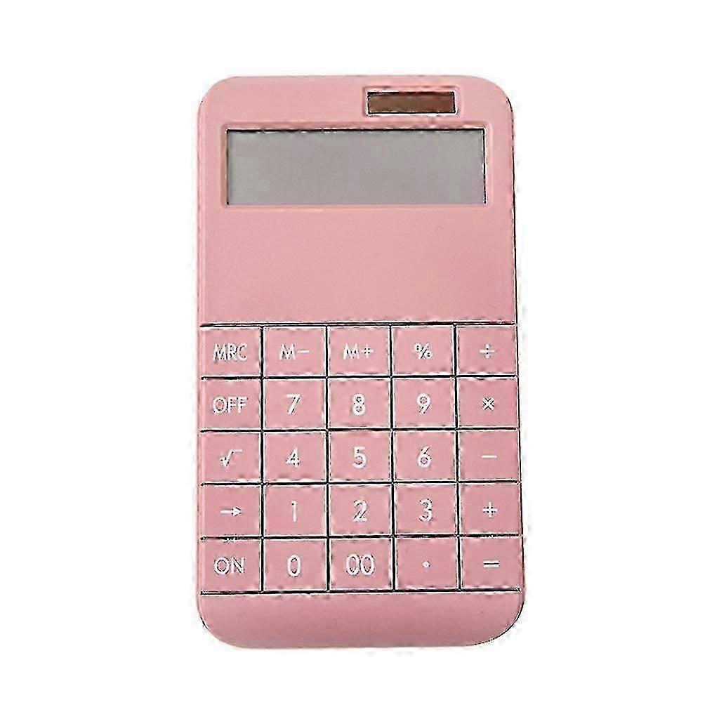 Electronic Calculator, Capacitive Touch 10.3X18.5cm, Green/Red, Desktop Digital Computing Device