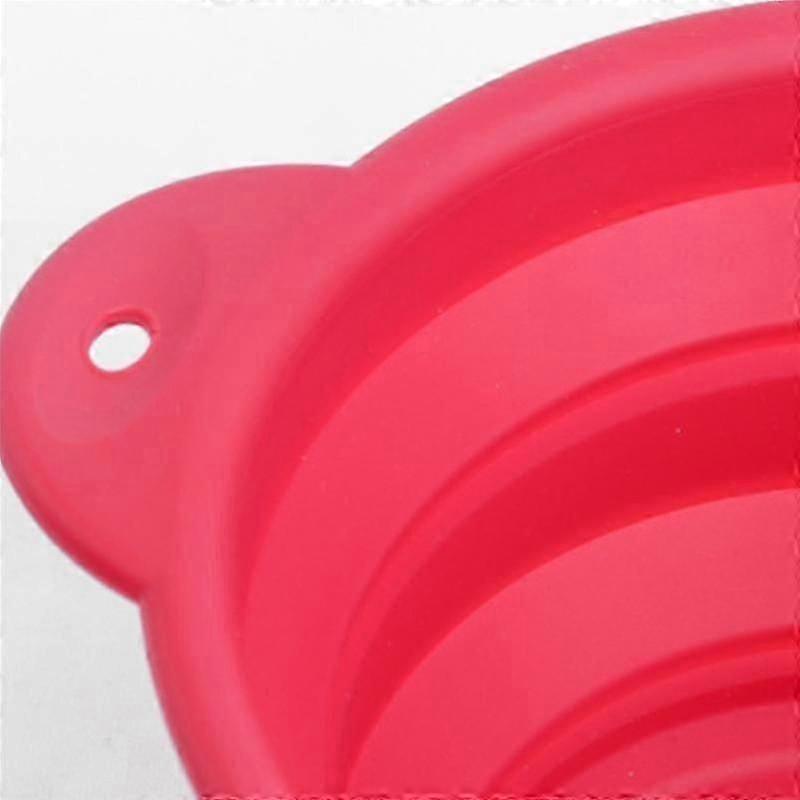 Multi- High Temperature Resistant Kitchen Fruit Basket Vegetable Portable Folding Silicone Draining