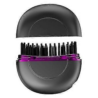 Kabellose, wiederaufladbare, tragbare Ionen-Haar- und Bartglätterbürste, Mini-Styler