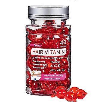 Hair Vitamin Serum Capsule, Hair Treatment Serum, No Rinse With Argan Macadamia Avocado Oils, Complex Oil Smooth Silky Hair Mask
