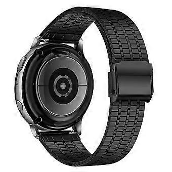 Para Huawei Watch GT 5 46mm/ Samsung Galaxy Watch3 45mm Banda 22mm 7-Bead Pulseira de Relógio de Aço Inoxidável