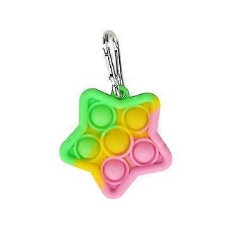 Silicone Rodent Pioneer Finger Bubble Music Keychain