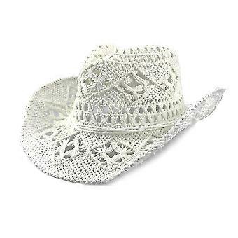 Naiset/mies käsin tehty Lävistetty Cowboy Hattu Cowboy Leveä Brim Kesä Beach Aurinkohattu , Säädettävä