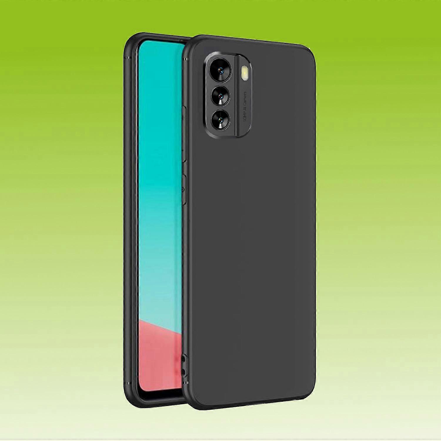 For Nokia G60 Silicone Protective Case Black Mobile Phone Bag Pouch Cover Accessory