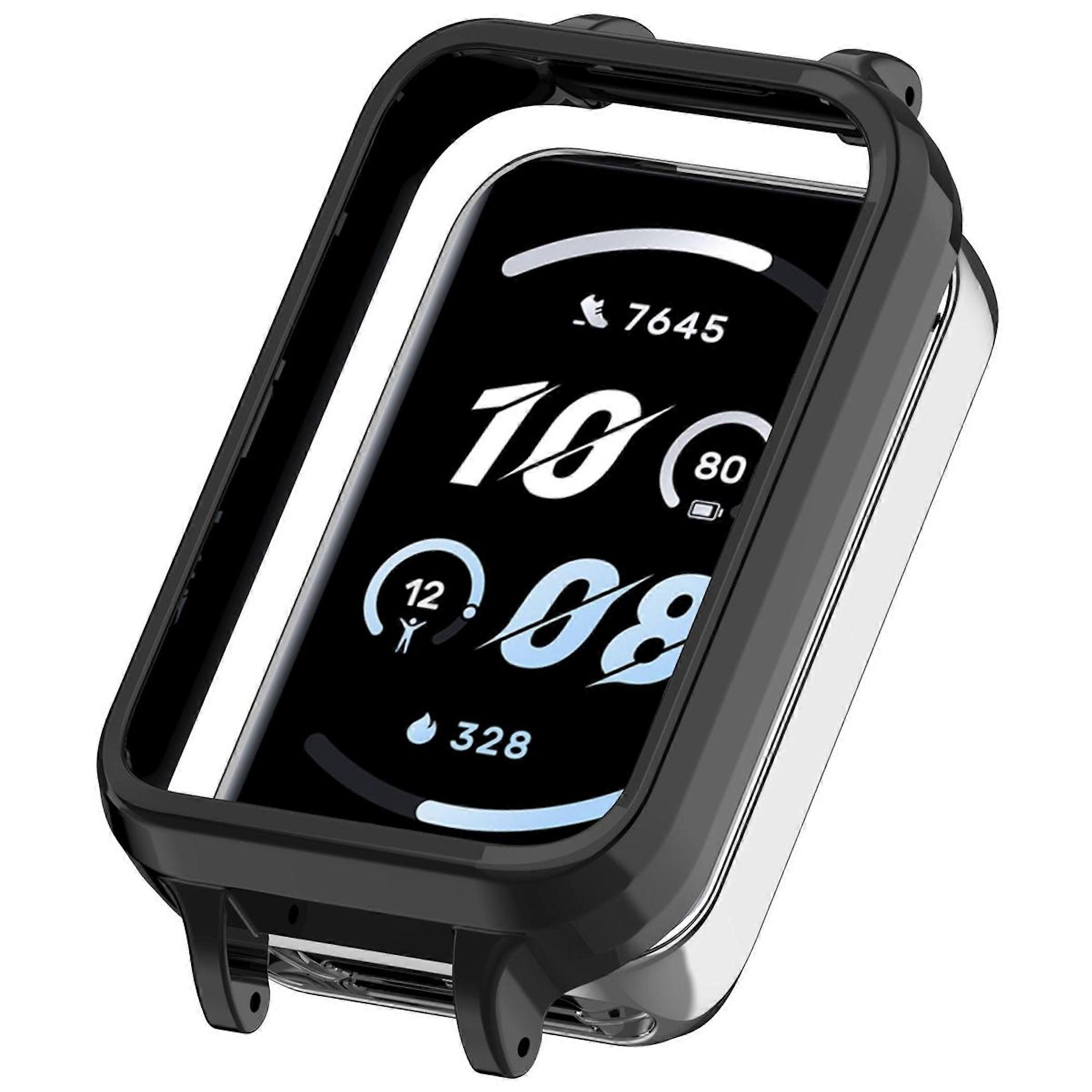Smartwatch Plastic Case for Honor Band 10 Protective Housing Shockproof Black