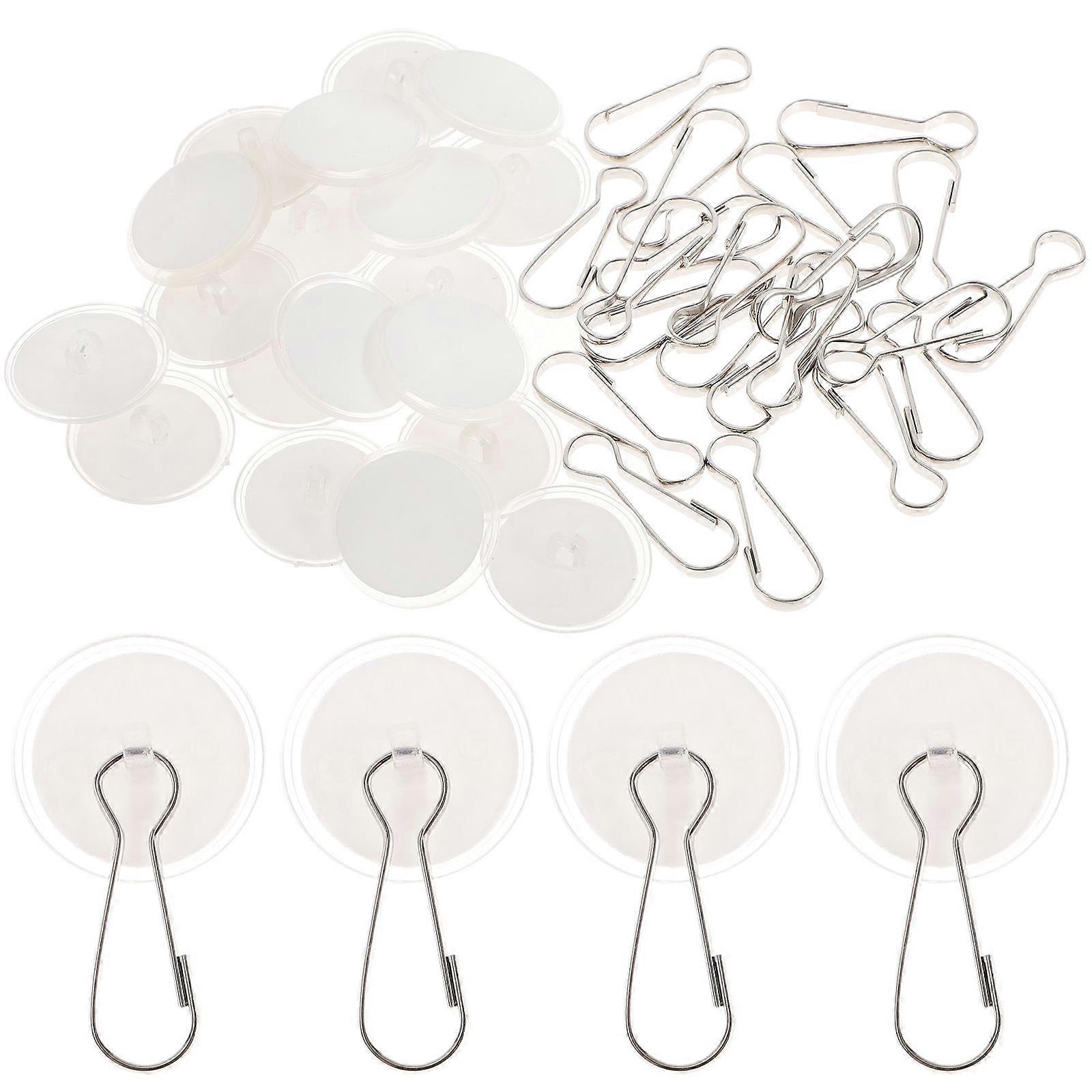 20pcs Adhesive Ceiling Hook Bathroom Hook Decoration Hanging Seamless Hook