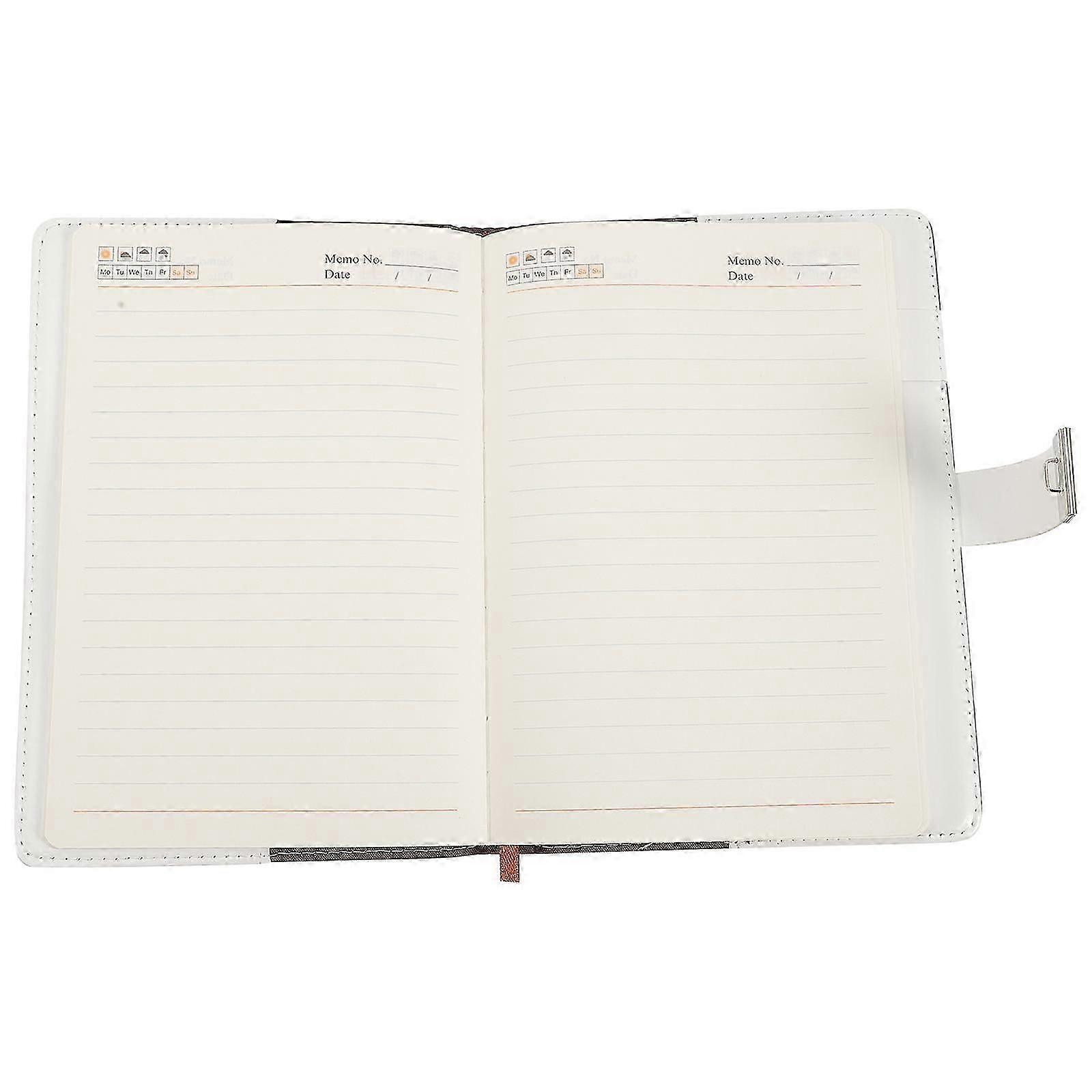 Office Lockable Password Notebook Diary Notebook Black Material