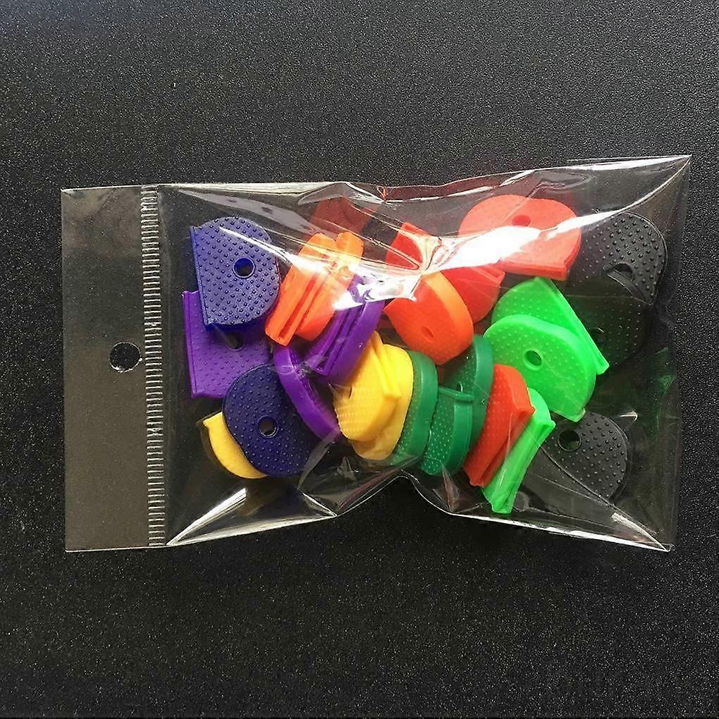 24 Universal Rubber Half-Round Keycap Solid Keyhead Protective Case, Unisex Gift, Random Color
