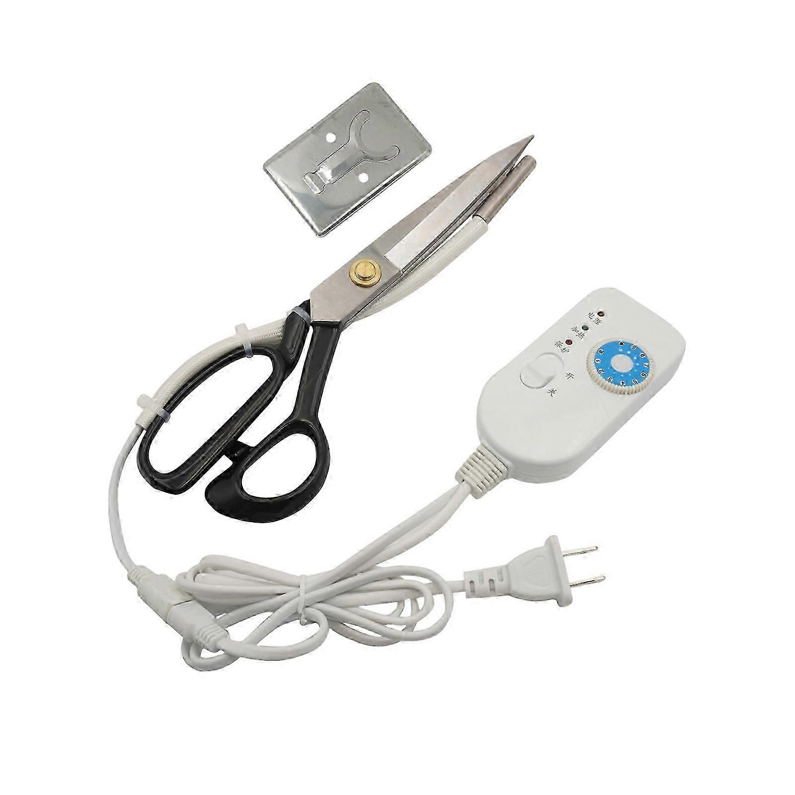 Electric Heating Sewing Scissors Adjustable Temperature with Safety Lock for Tailoring