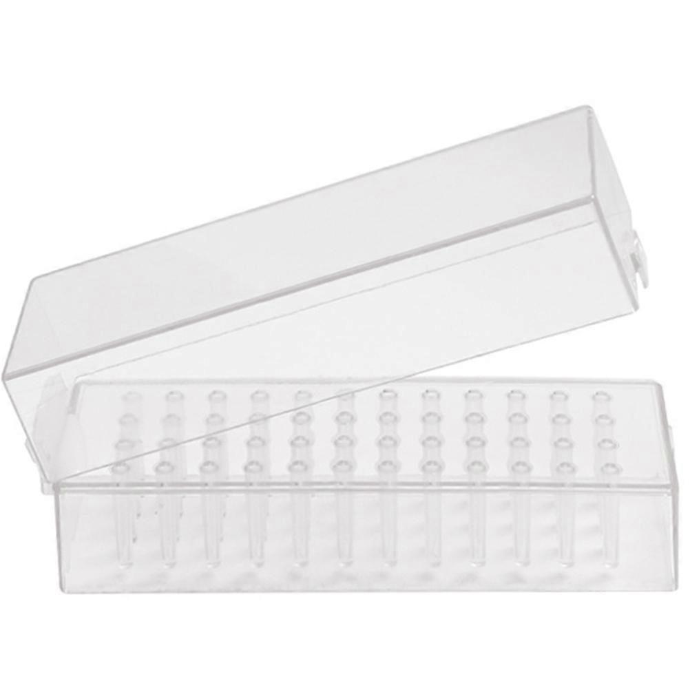 Nail Drill Bits Holder for Storage Use with 4Pcs ABS Plastic Box