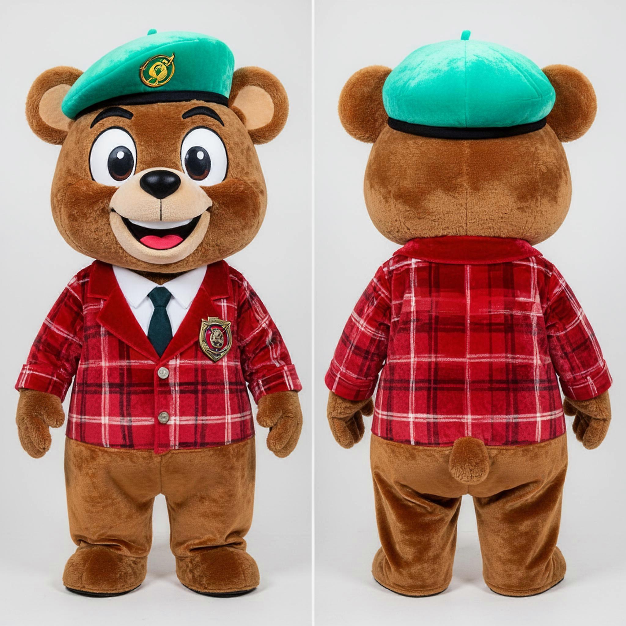 MASTICOT Emerald Green Heroic Green Beret Mascot