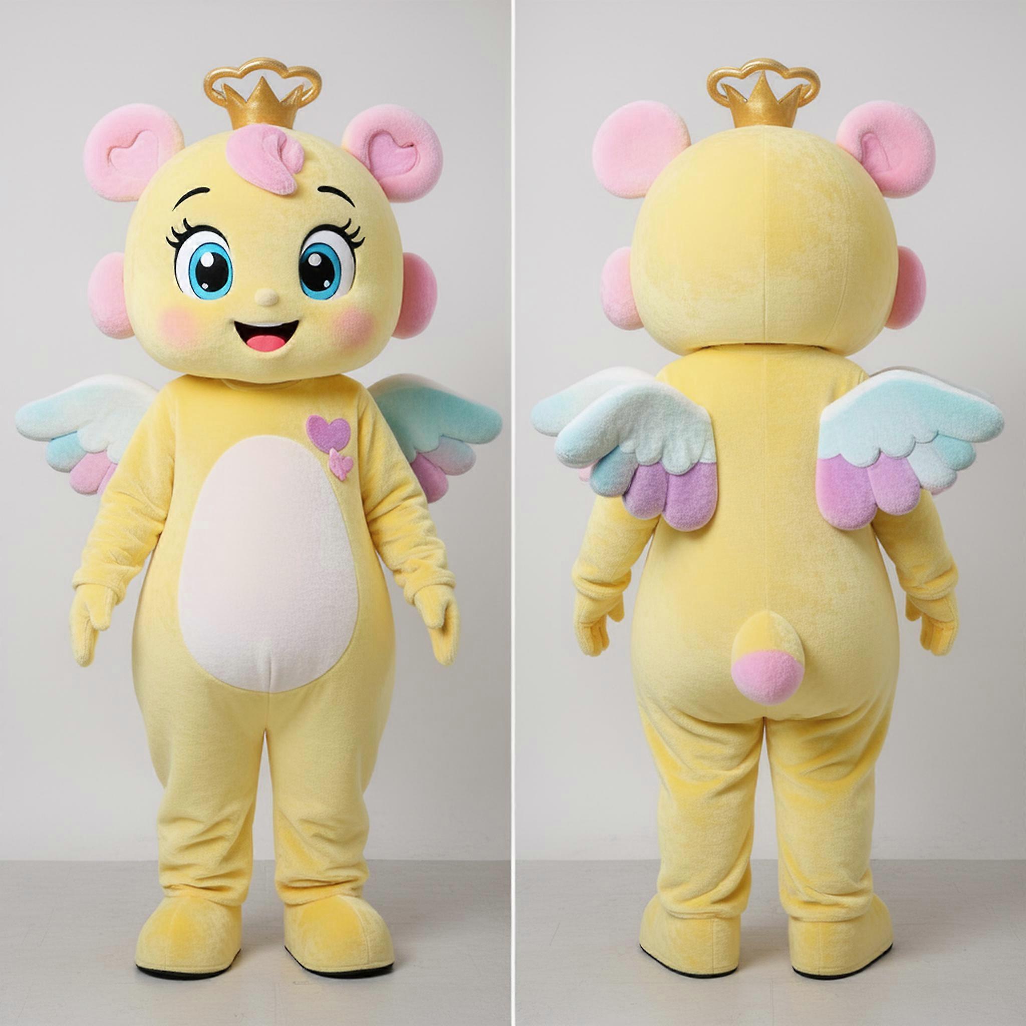 MASTICOT Golden Yellow Cheerful Cupid Mascot