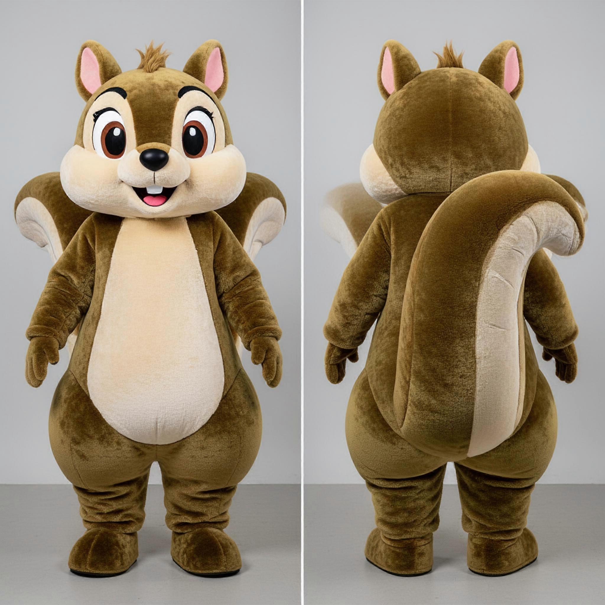 MASTICOT Olive Green Broad Tailed Flying Squirrel Mascot
