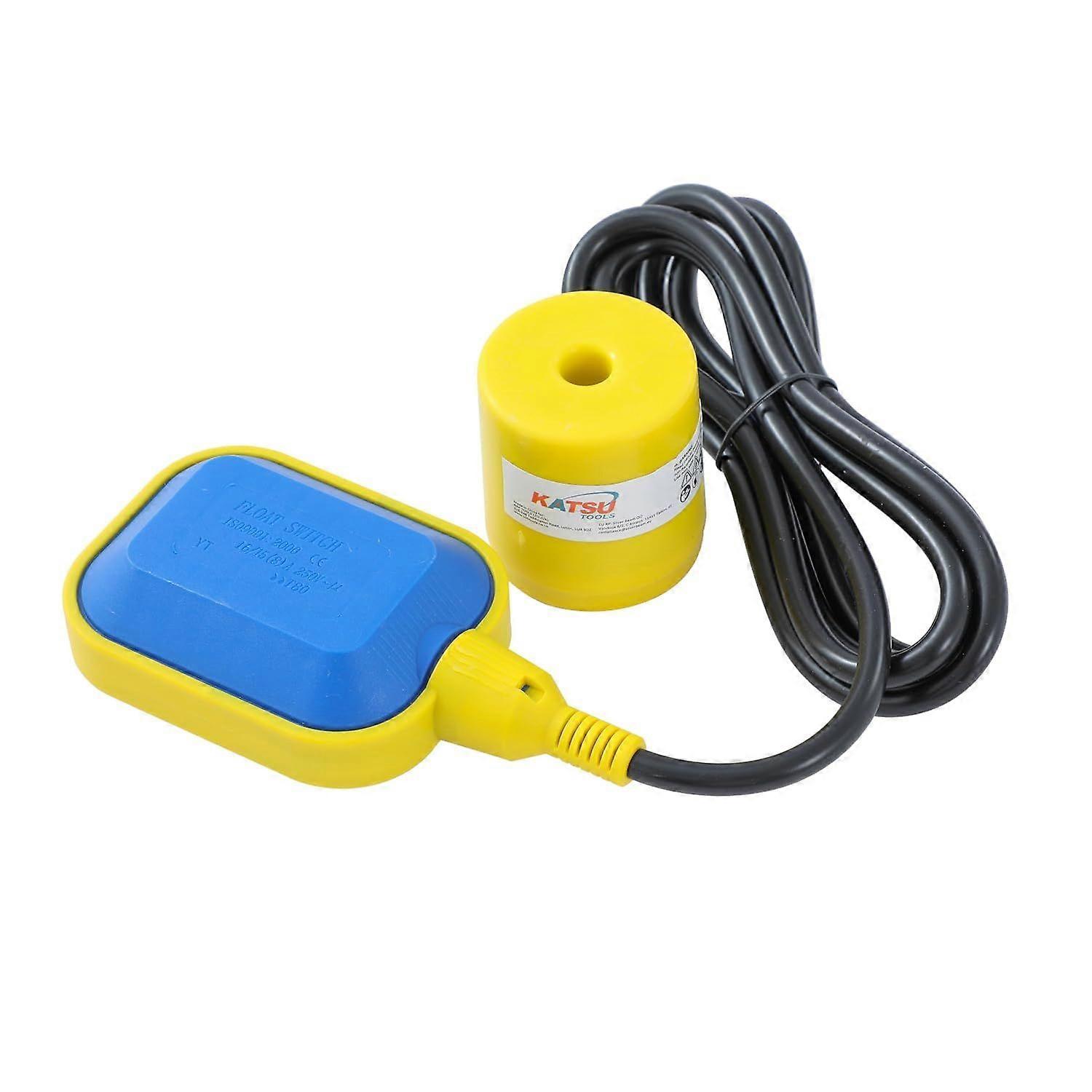 KATSU Tools Float Switch 250V 16A 2M Cable Water Pump Level Controller