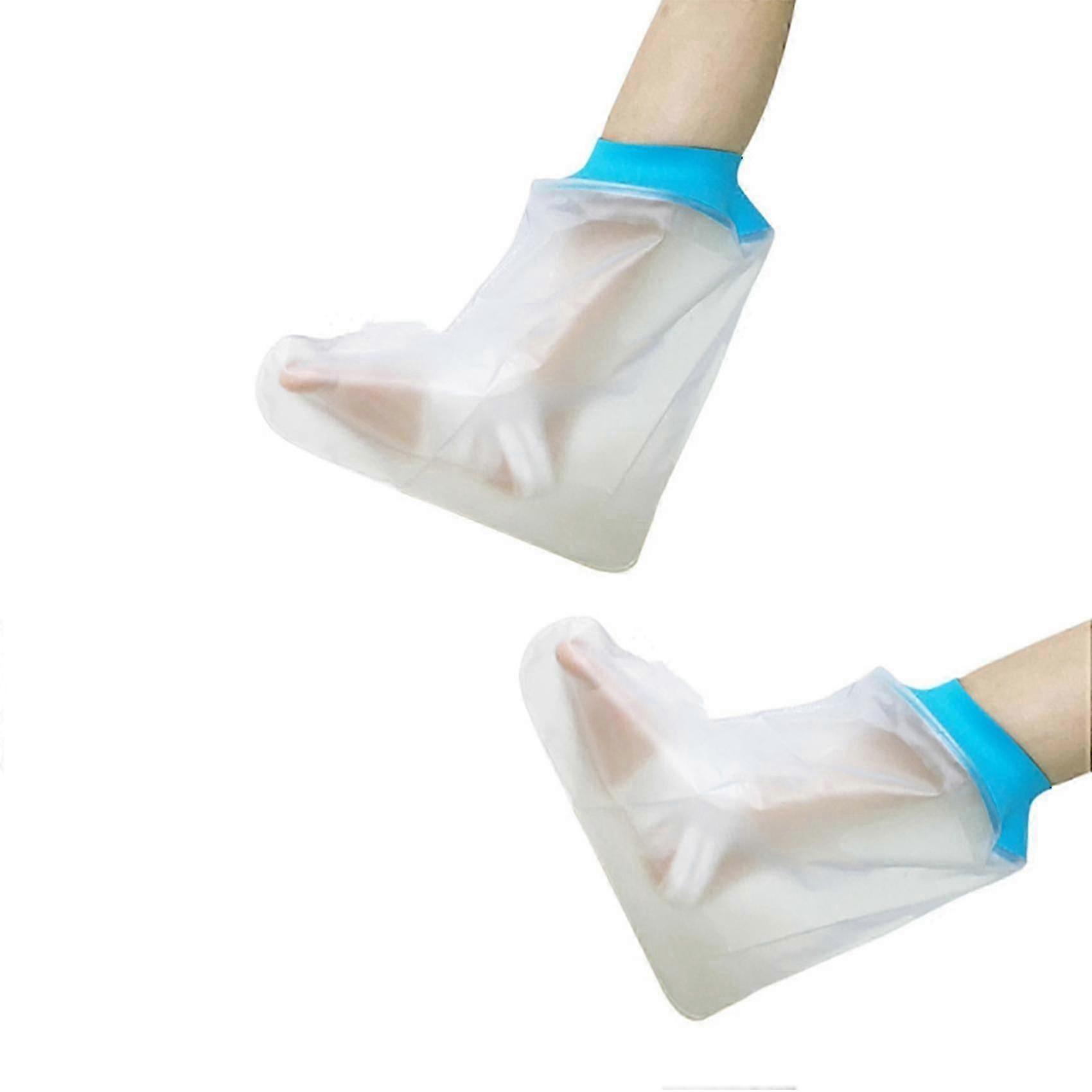 2x Watertight Bathing Foot Protector Covers for Shower Use