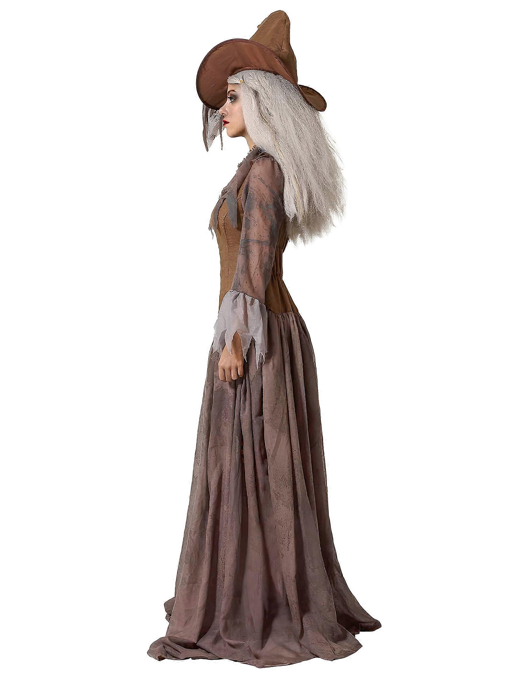 Women's brown witch hat costume