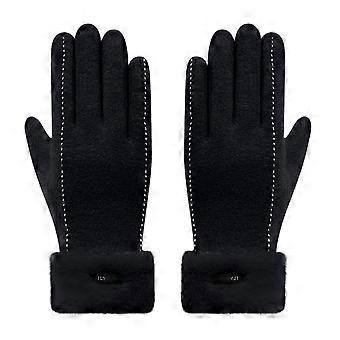 Winddichte touchscreenhandschoenen met thermische wollen voering