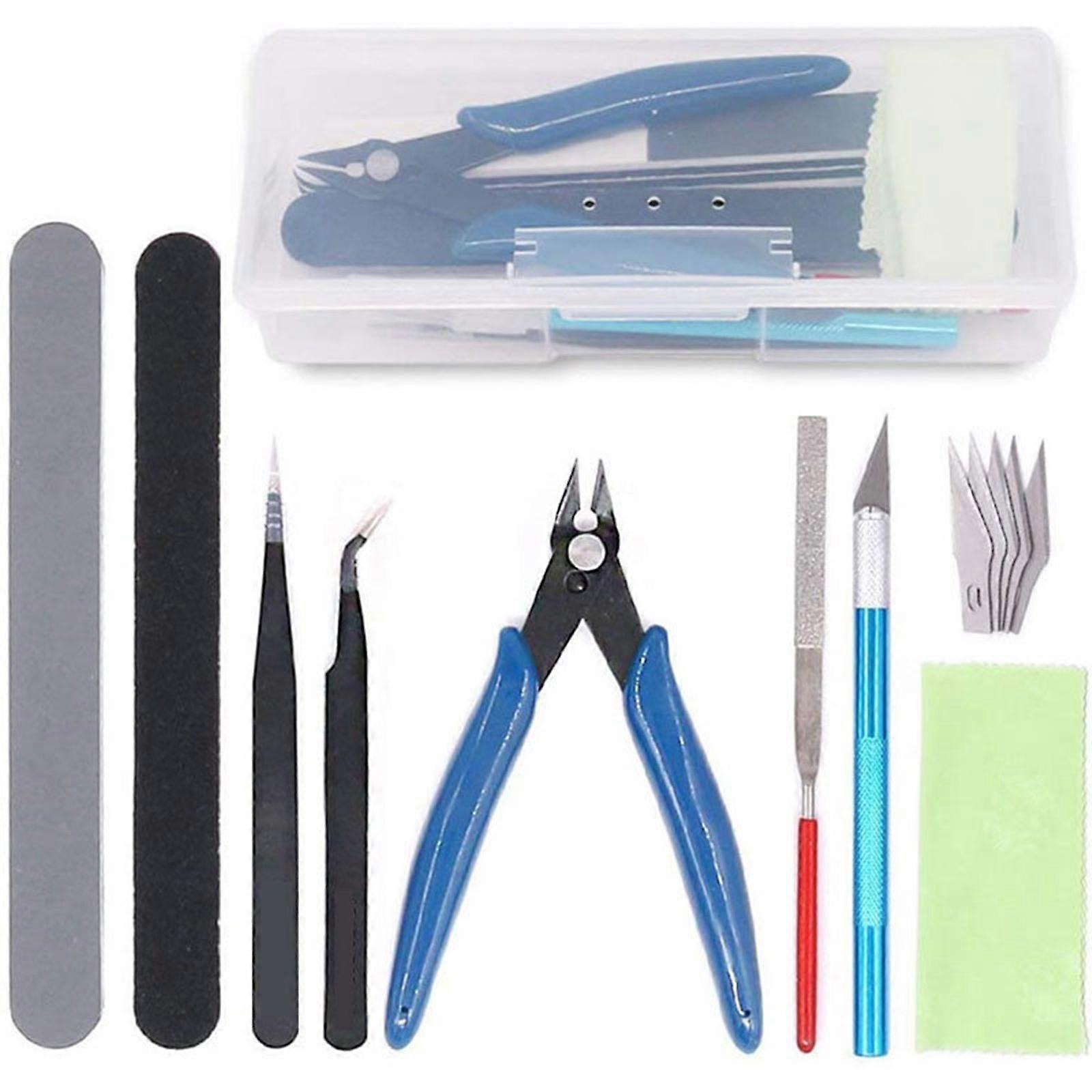 9PCS Gundam Model Tools Kit Modeler Basic Tools Craft Set for Gundam Car Model