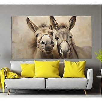 Cute Donkeys Neutral Colors Stress Reliever Jigsaw Puzzle252