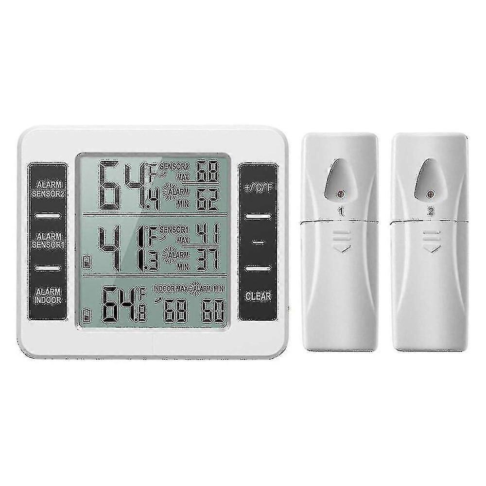 Upgraded Version Refrigerator Thermometer Wireless Digital Freezer s202412247813