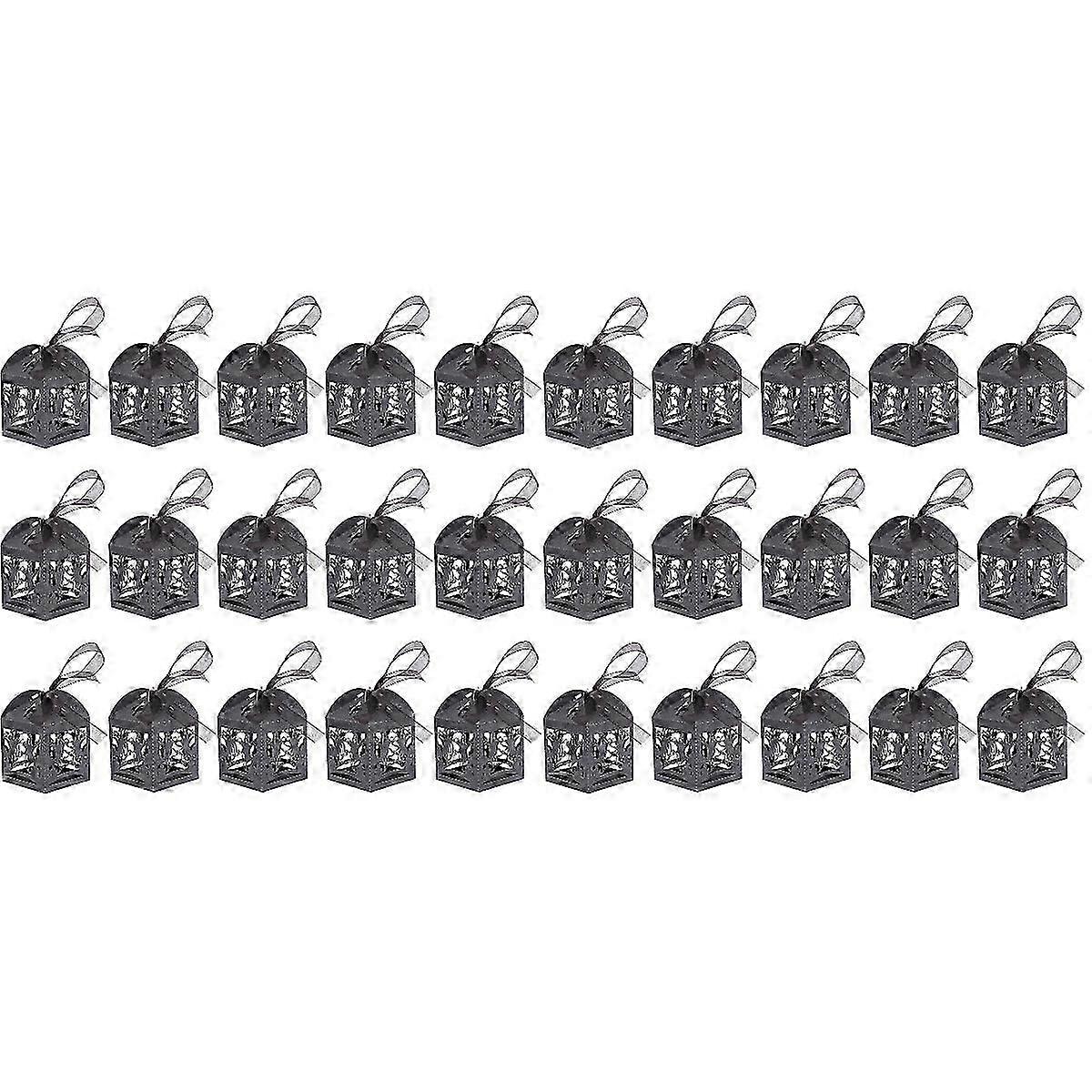 32Pcs Handle Halloween Paper Candy Boxes Candy Containers