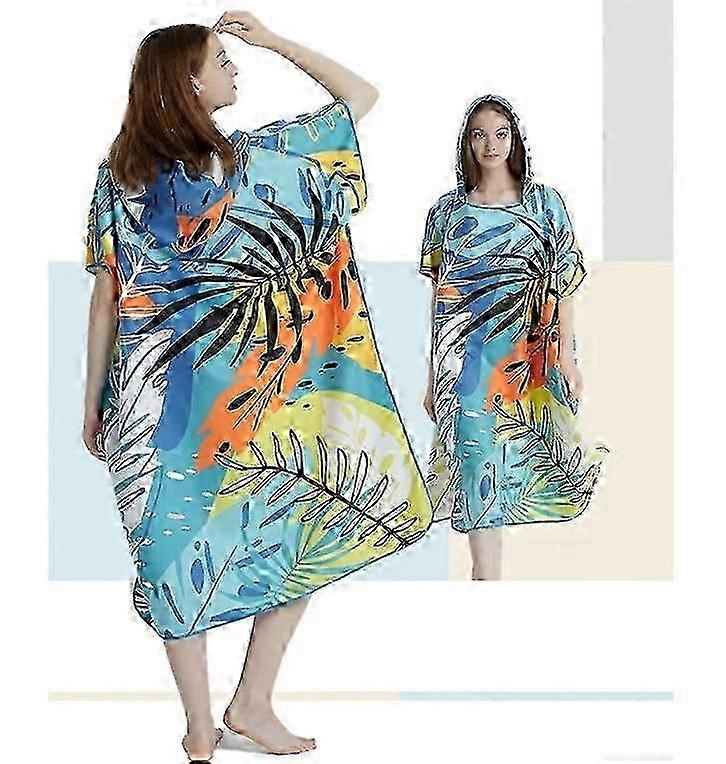 Microfiber Quick-Dry Hoodie Beach Poncho