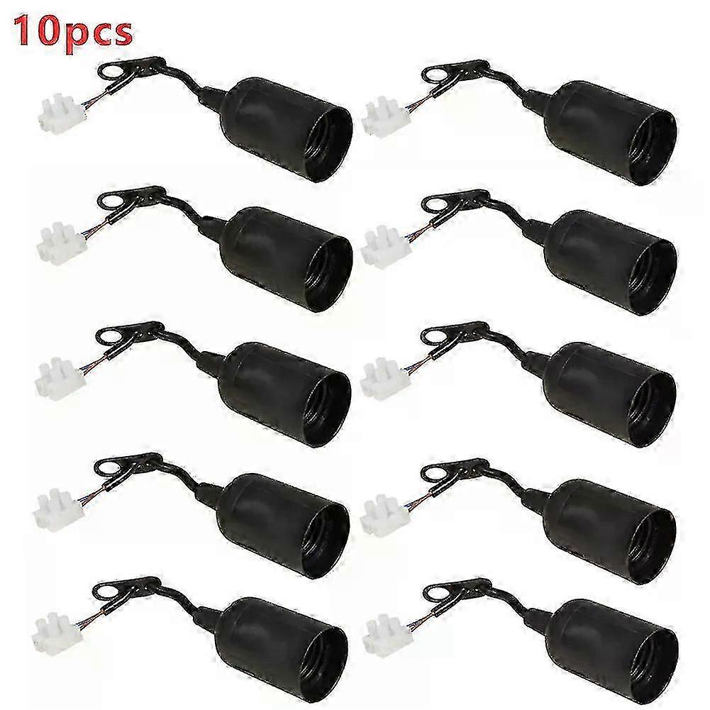 8/10pcs E27 Lamp Holder Construction Socket Lamp Holder Construction Site Socket Renovation Socket Lighting Accessories