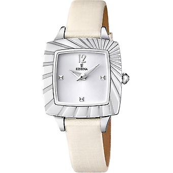 Feast Quartz Analog Women's Watch with F16650/1 Synthetic Leather Bracelet