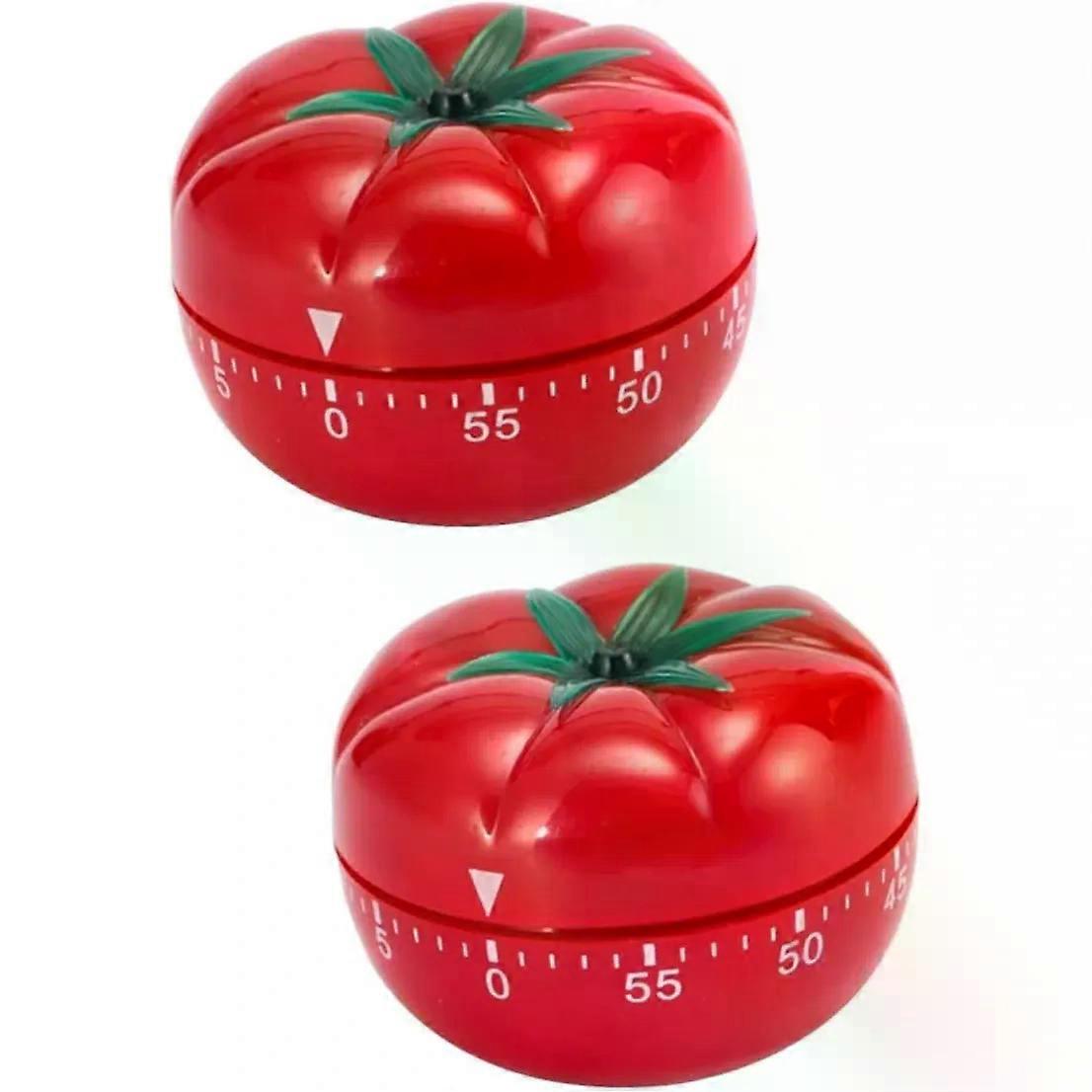 2pcs Kitchen Cooking Timer Cartoon Heart Shape Timer Baking Reminder Mechanical Kitchen Countdown Clocks