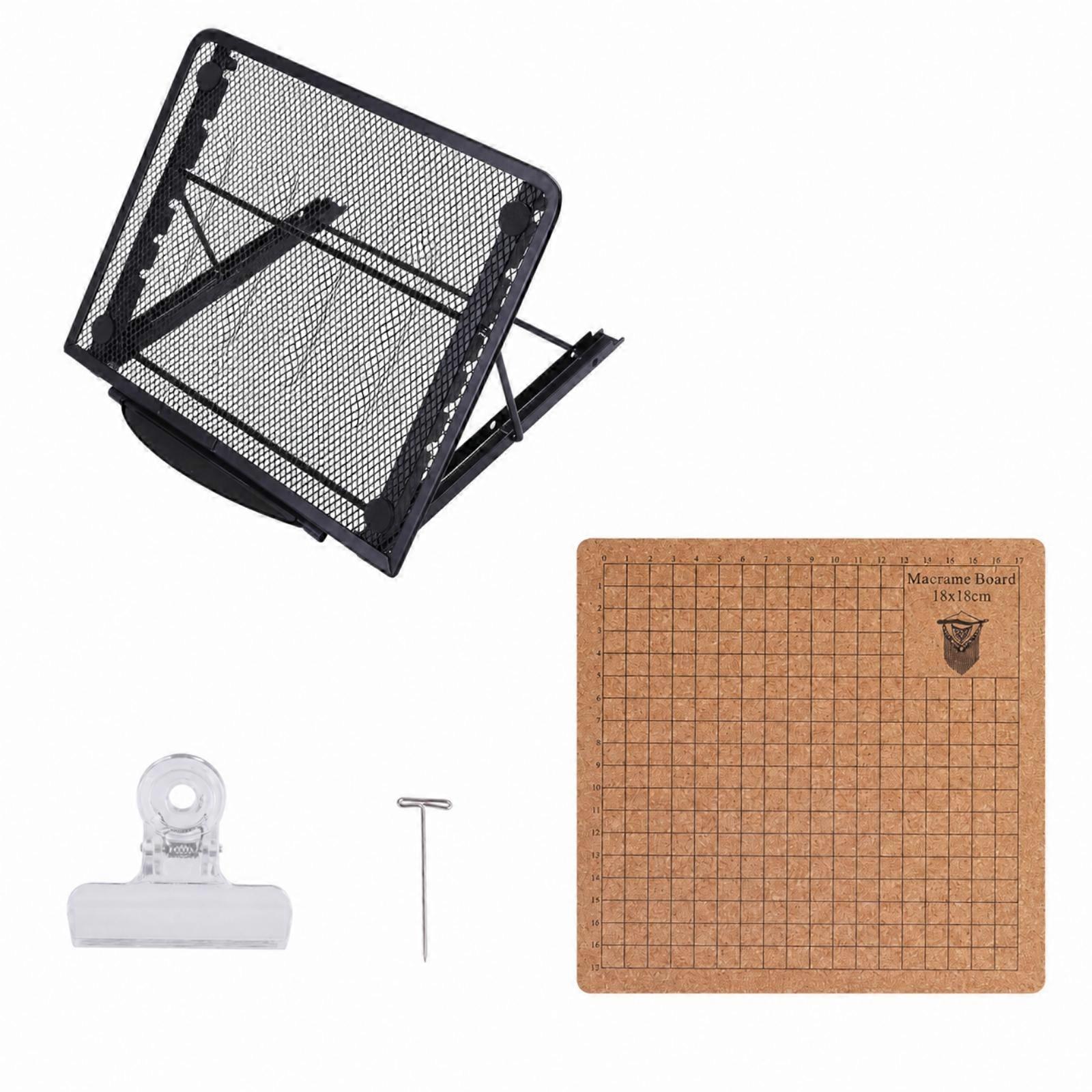 Macrame Project Board with Instructions | Complete Set, Gridded, Macrame Board