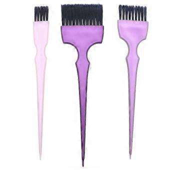 1 Set of Hair Dyeing Brushes Hair Coloring Brushes Dyeing Applicator Hair Dye Tool (Size S M L)-bj