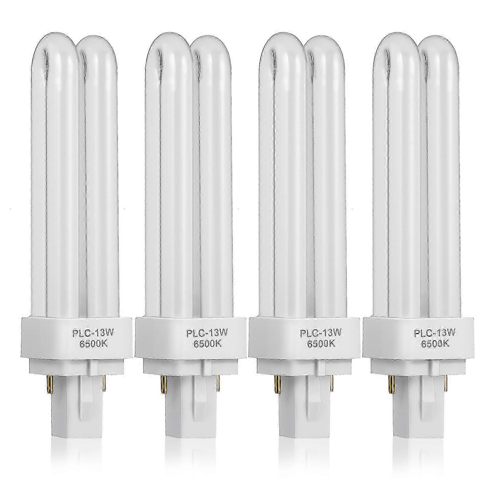 Insert Plug-in 4Pcs Compact Fluorescent Lamp Bulbs compatible with Efficient Lighting