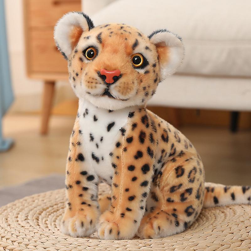 28cm Simulation Snow Leopard Plush Toy Stuffed Animal Kawaii