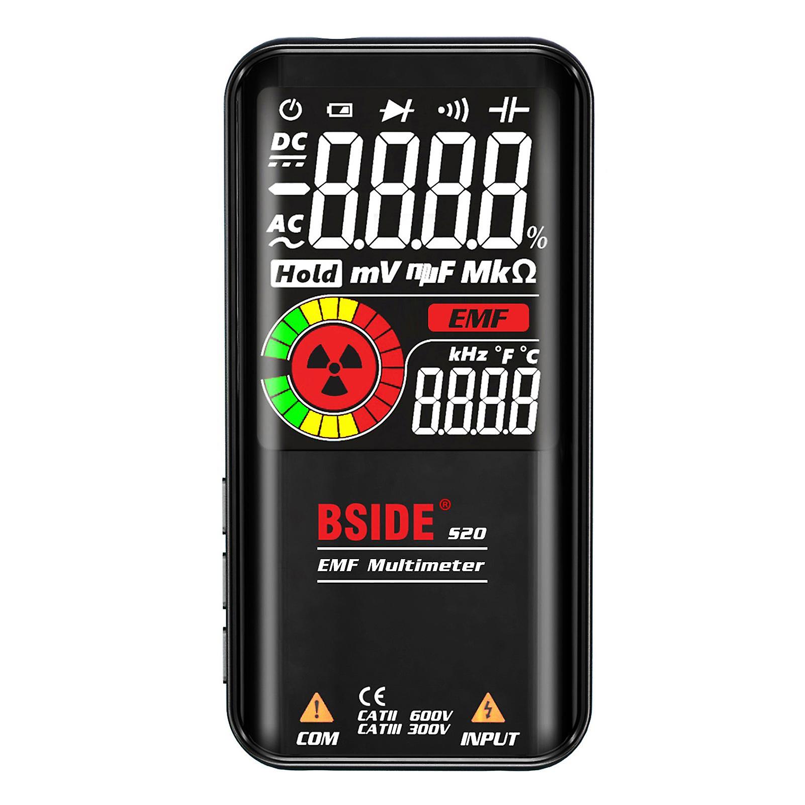 BSIDE S20 Intelligent EMF Multimeter Electromagnetic Radiation Detector 3.5-inch Colored Display