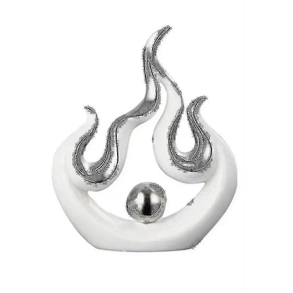 Creative Fire Shape Ceramic Accessories Home Living Room Desk -s