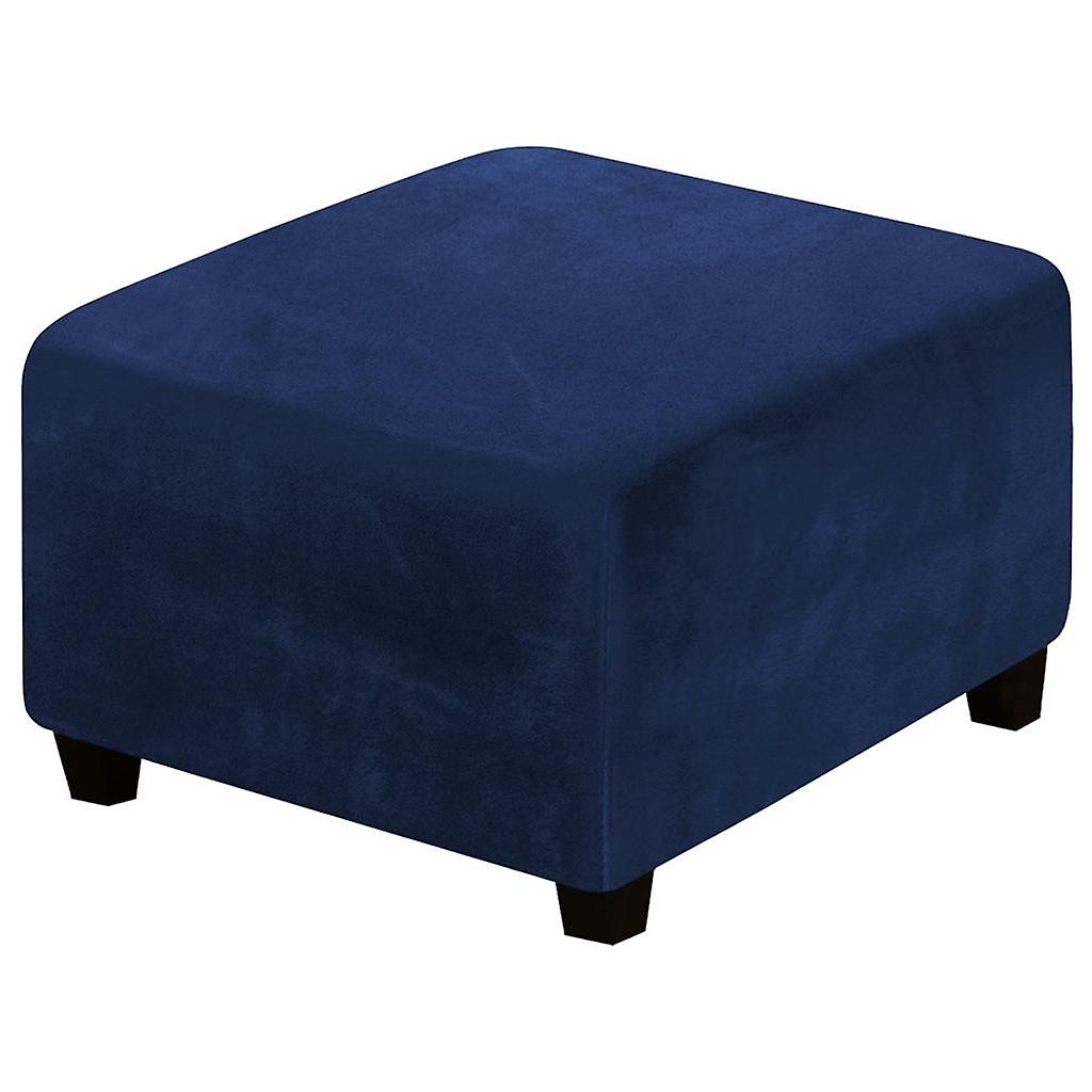 Piedini Stretch Elastic Pouffe Protect Single Seat Sofa Blu Navy