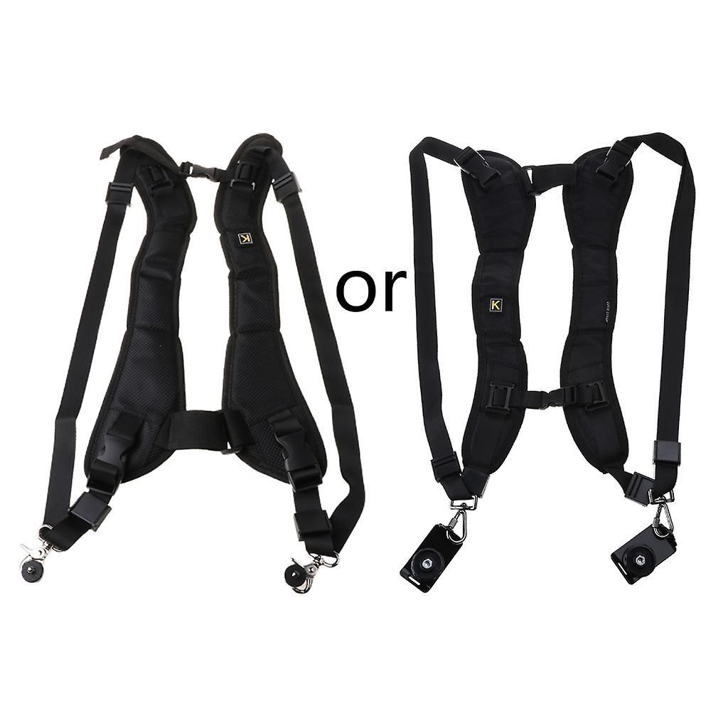 Double Strap Adjustable Digital Camera Shoulder Quick Release Camera Strap