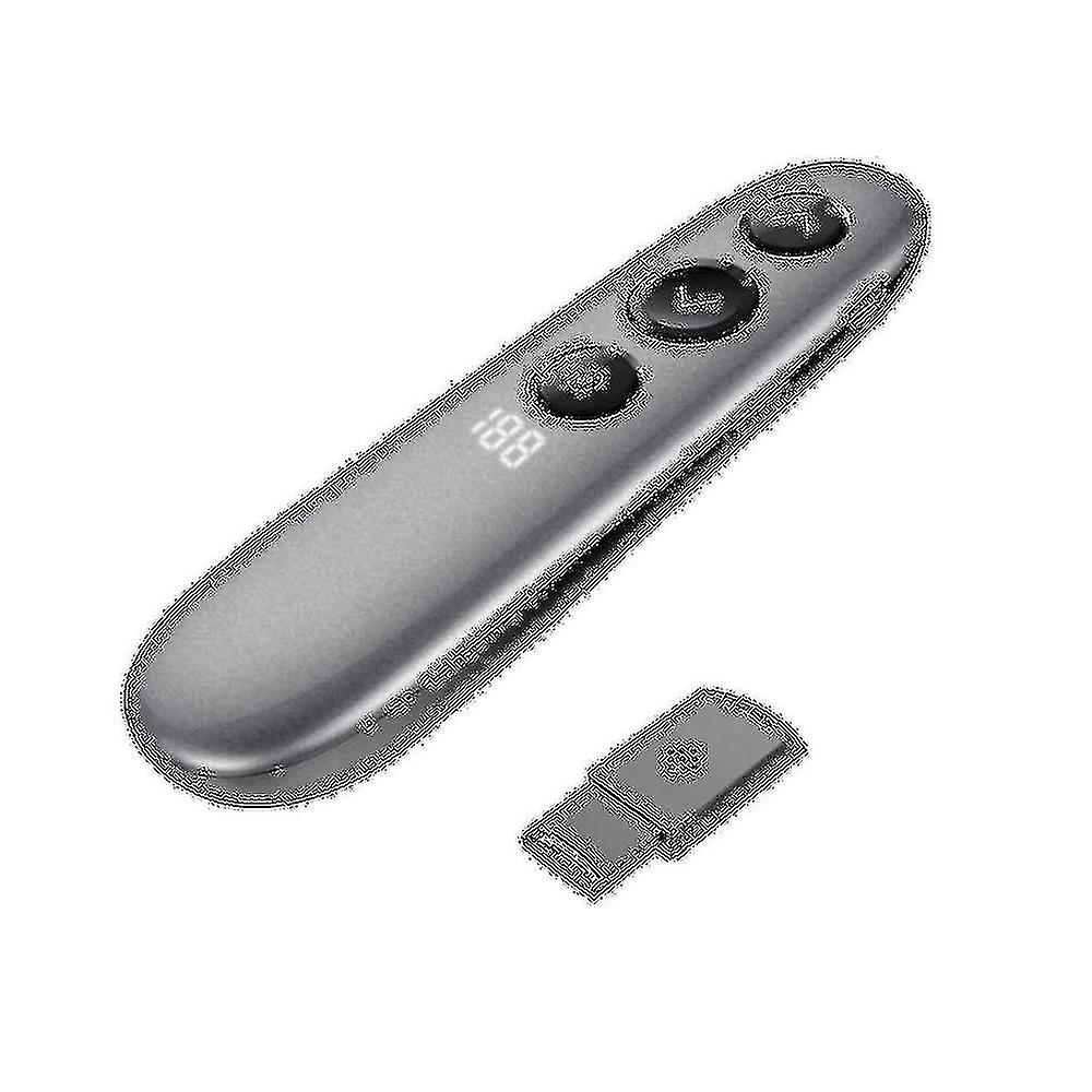 Wireless Page Turner Presenter Highlighting Magnify Led Lcd Digital Pointer Fly Mouse Powerpoint Pr