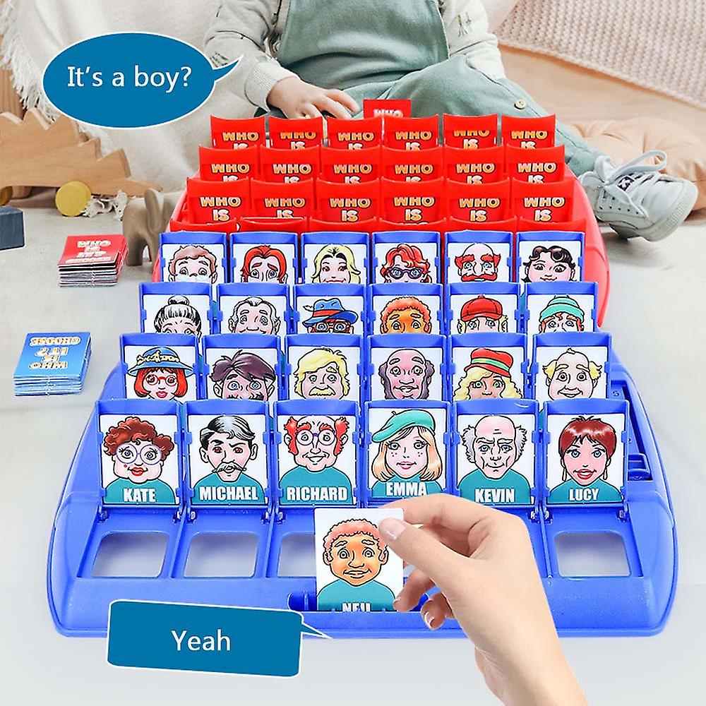 Guess Who Is It Board Game,48pcs Card Game,funny Family Guessing Game ...
