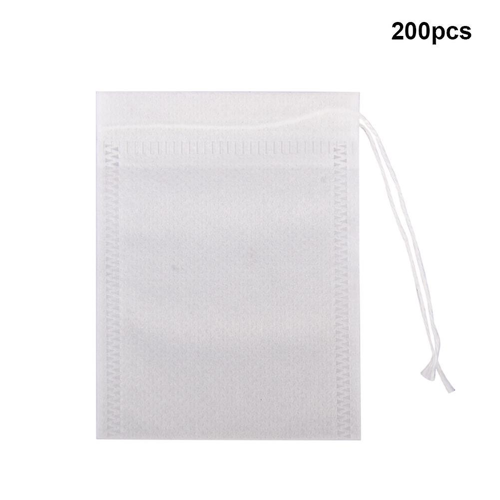 200pcs/2packs Stewing Tea Filter Bag With Drawstring Disposable Infuser Coffee