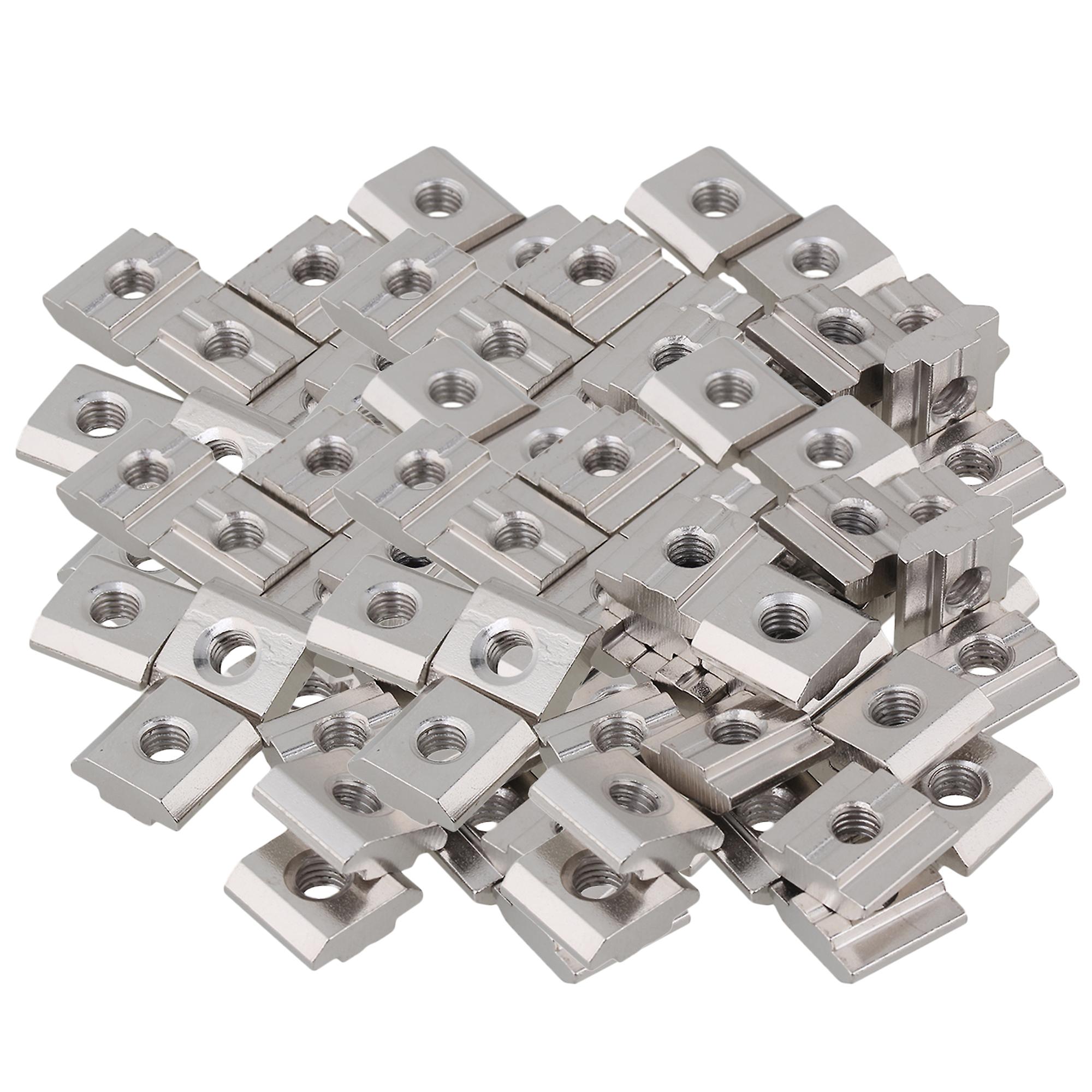 120Pcs 30 Sereis M6 Thread Slide T Nut Tee Sliding Nut Carbon Steel