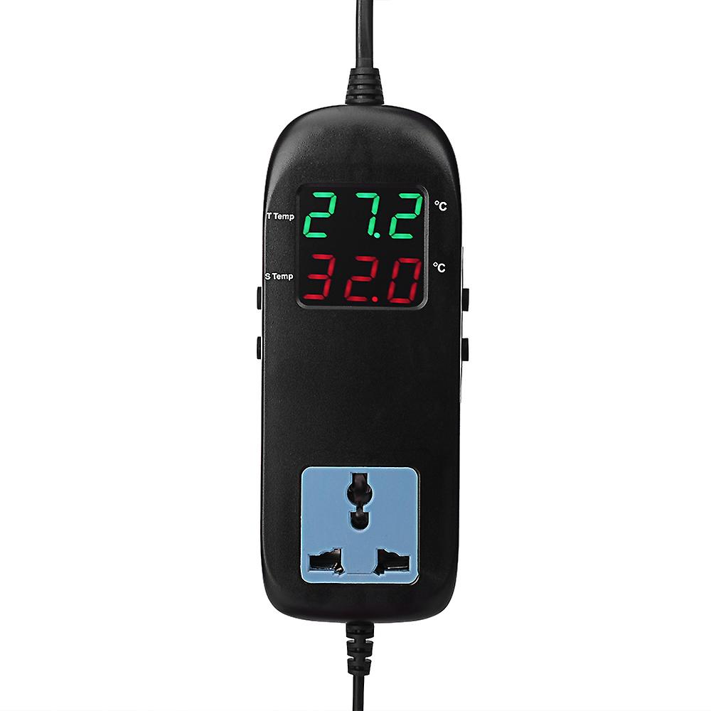 Mini 220V Temperature Controller with LCD Display and EU Plug