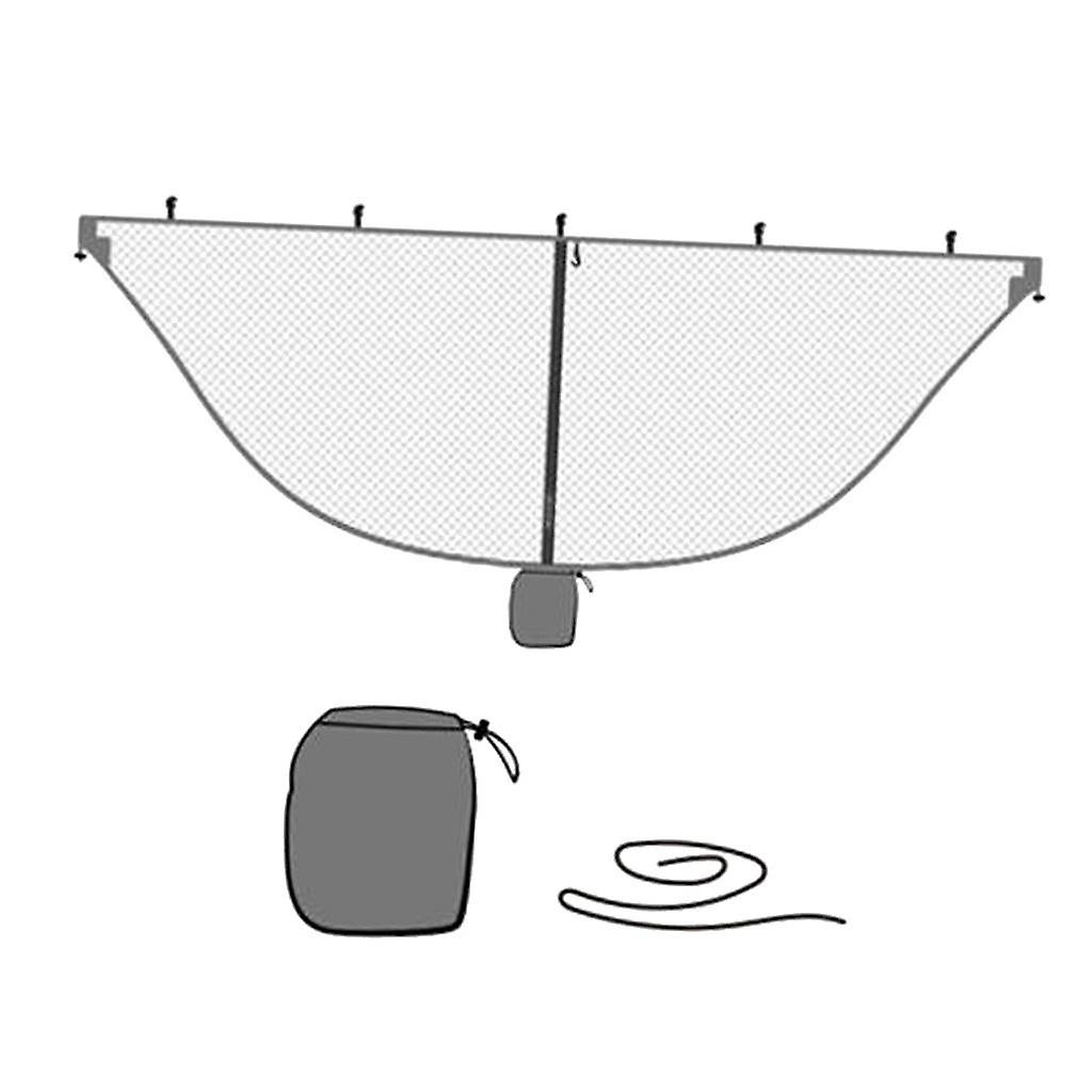 Lightweight Compact Fast Easy Setup Camping Hammock Mosquito Net black