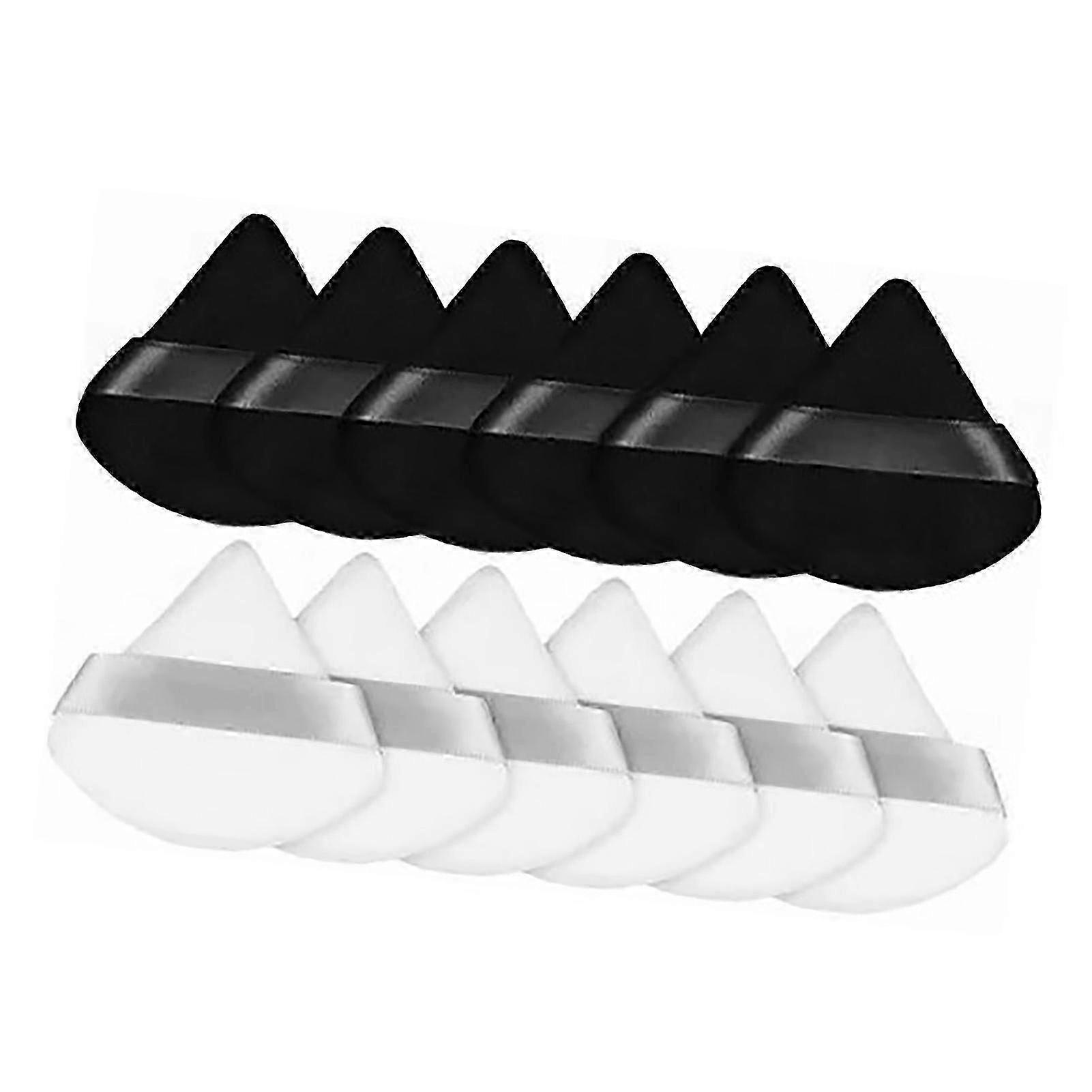12pcs Triangles Powder Puffs Sponge Face Makeup Puff Cosmetic Tool for Loose Powder Foundation