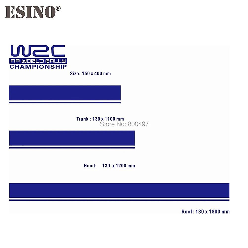 汽车配件WRC FIA世界拉力锦标赛条纹套装汽车引擎盖屋顶行李箱乙烯基贴纸赛车拉力赛运动PVC贴纸
