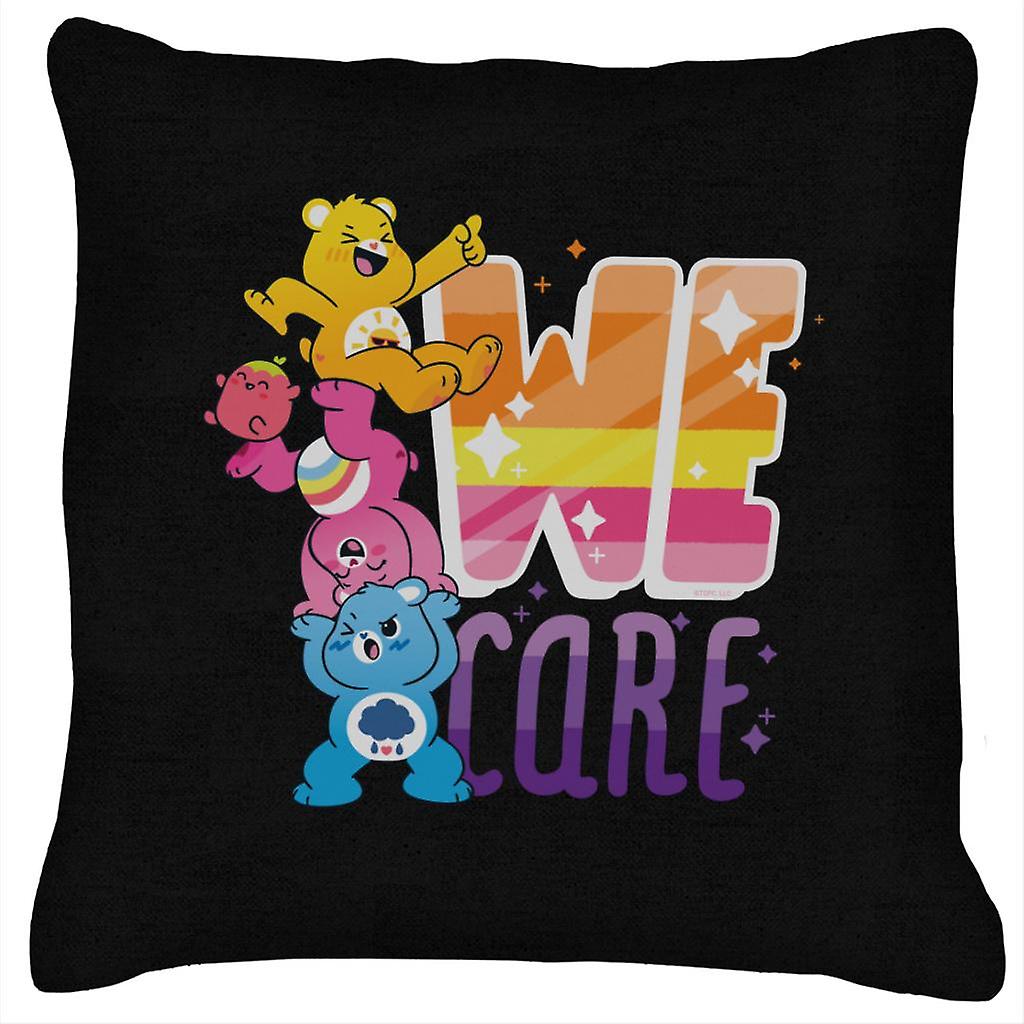 Care Bears Unlock The Magic We Care White Border Cushion