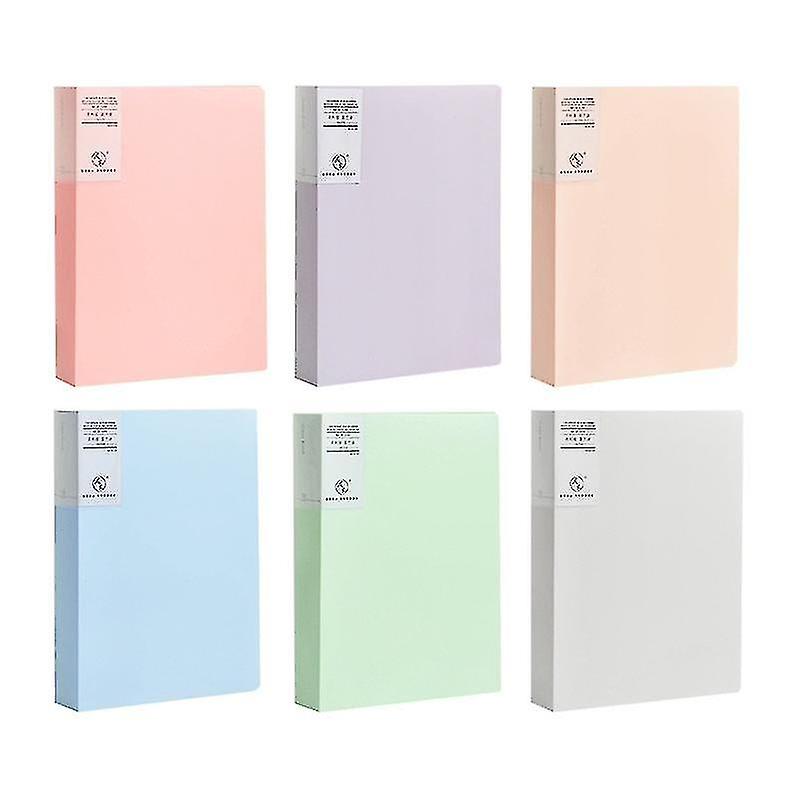 A4 Morandi File Bag 100 Seiten Data Book Large Capacity File Folder Portfolio Office Briefpapier