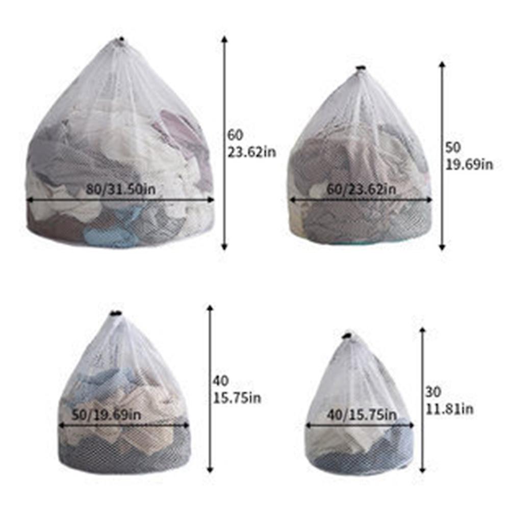 Machine Washable Mesh Laundry Bag Foldable Portable Wash Clothes Bag For Hostels Dormitory