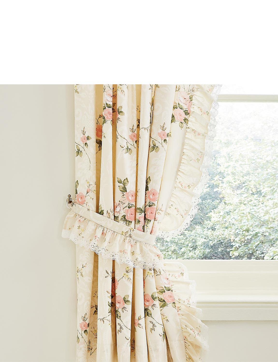 Vantona | Quality | Charlotte Lined Curtains with Tie Backs