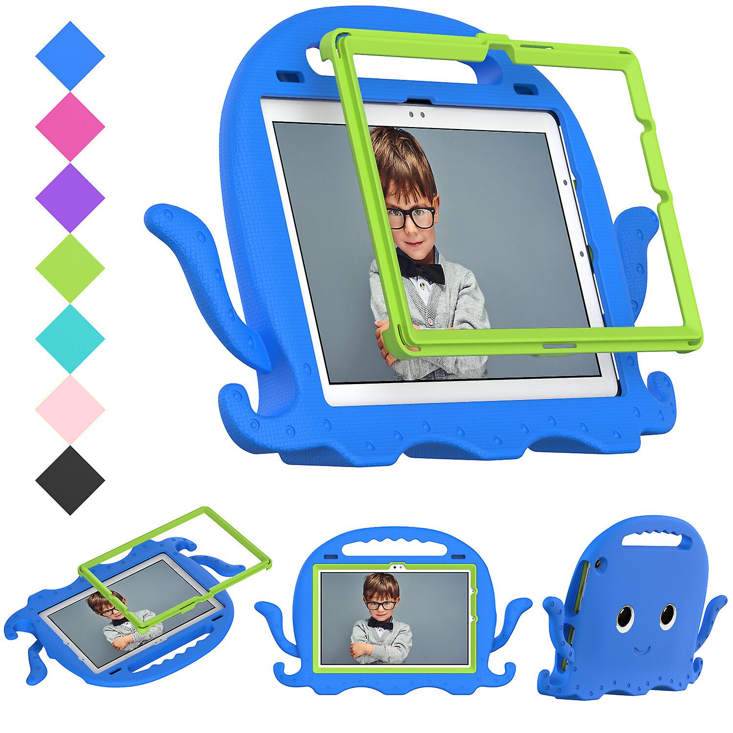 Kids Safe Anti-fall Protective Cover For Amazon Kindle Fire HD10 2021, Blue